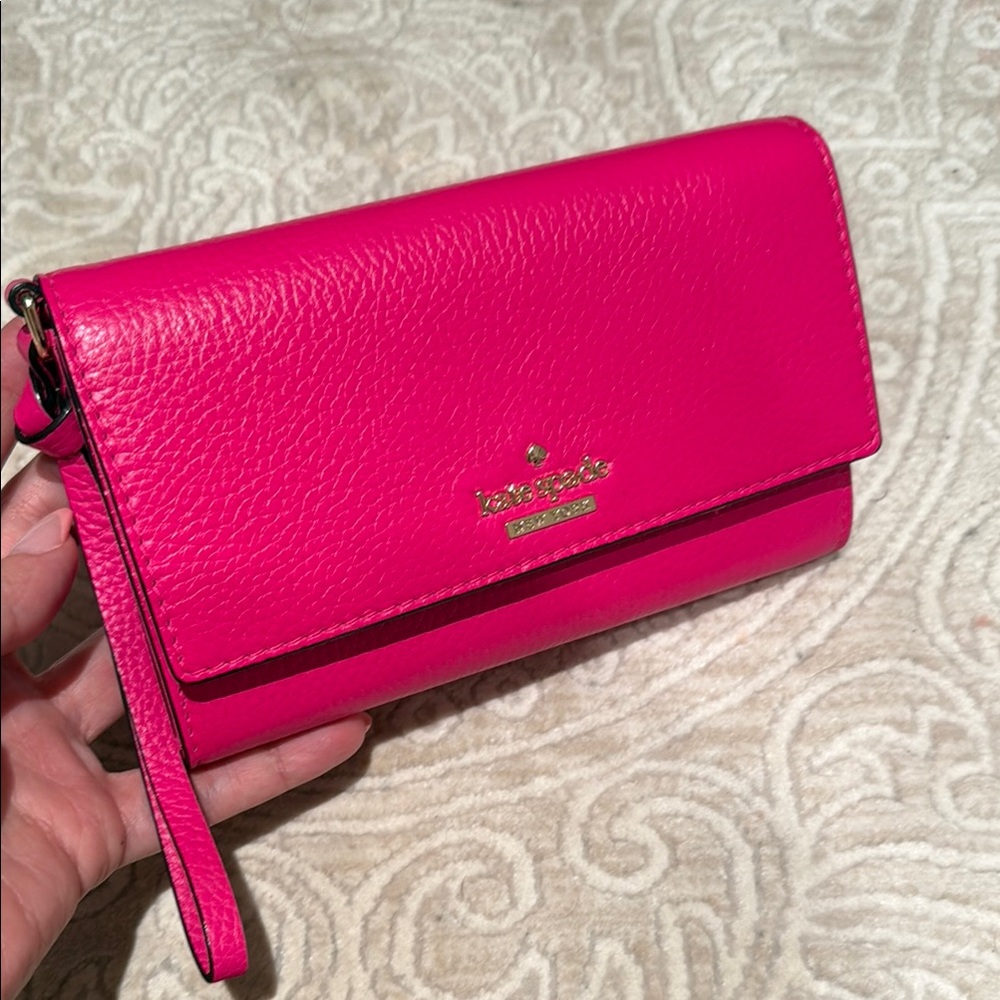 Kate Spade Pink Leather Wristlet